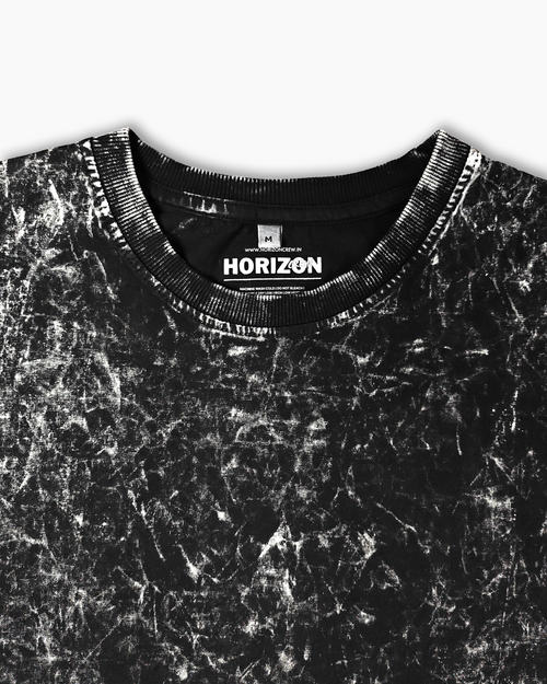 Black Acid Washed Oversized T-Shirt