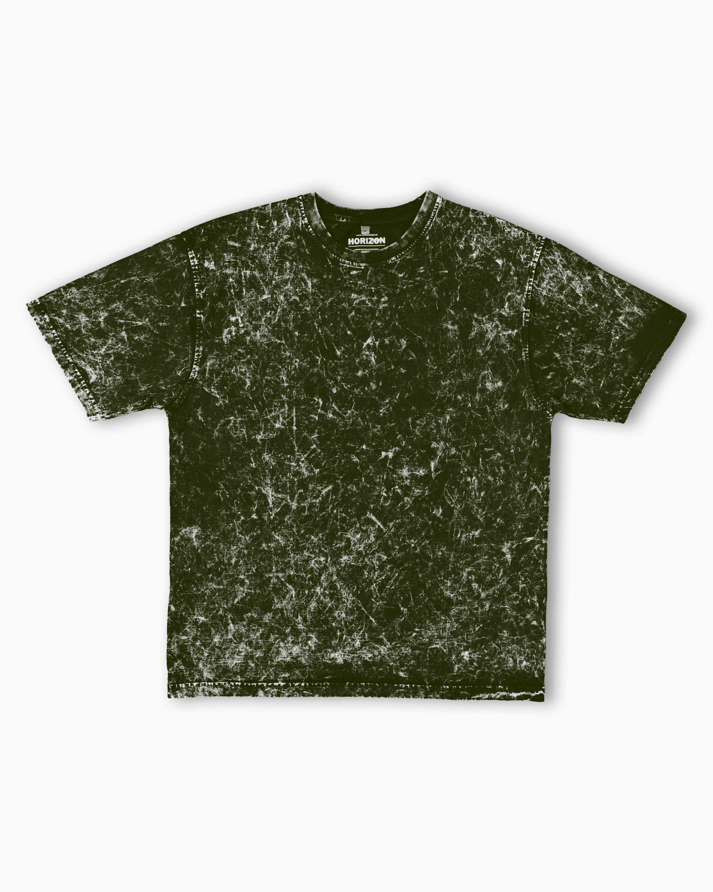 Olive Acid Washed Oversized T-Shirt