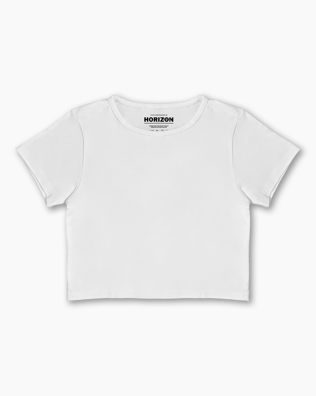 White Stretch Baby Tee