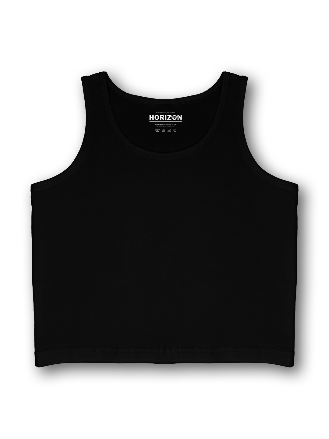 Black Essential Crop Tank