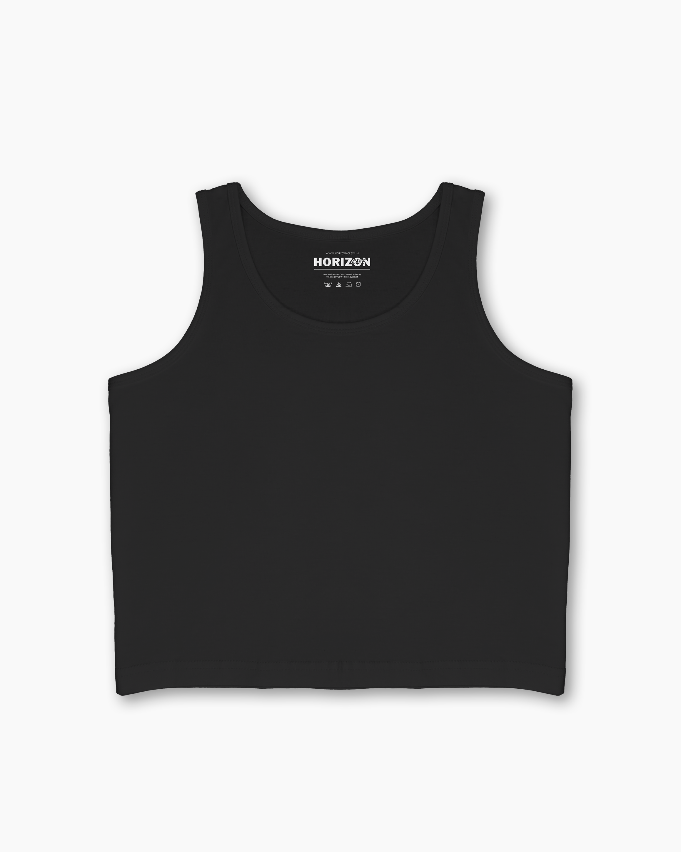 Black Essential Crop Tank
