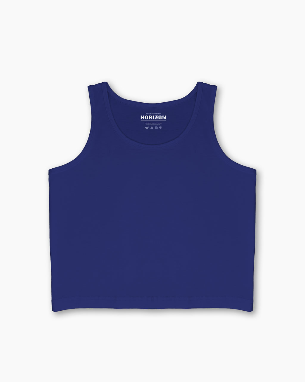 Dark Blue Essential Crop Tank
