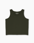 Olive Essential Crop Tank