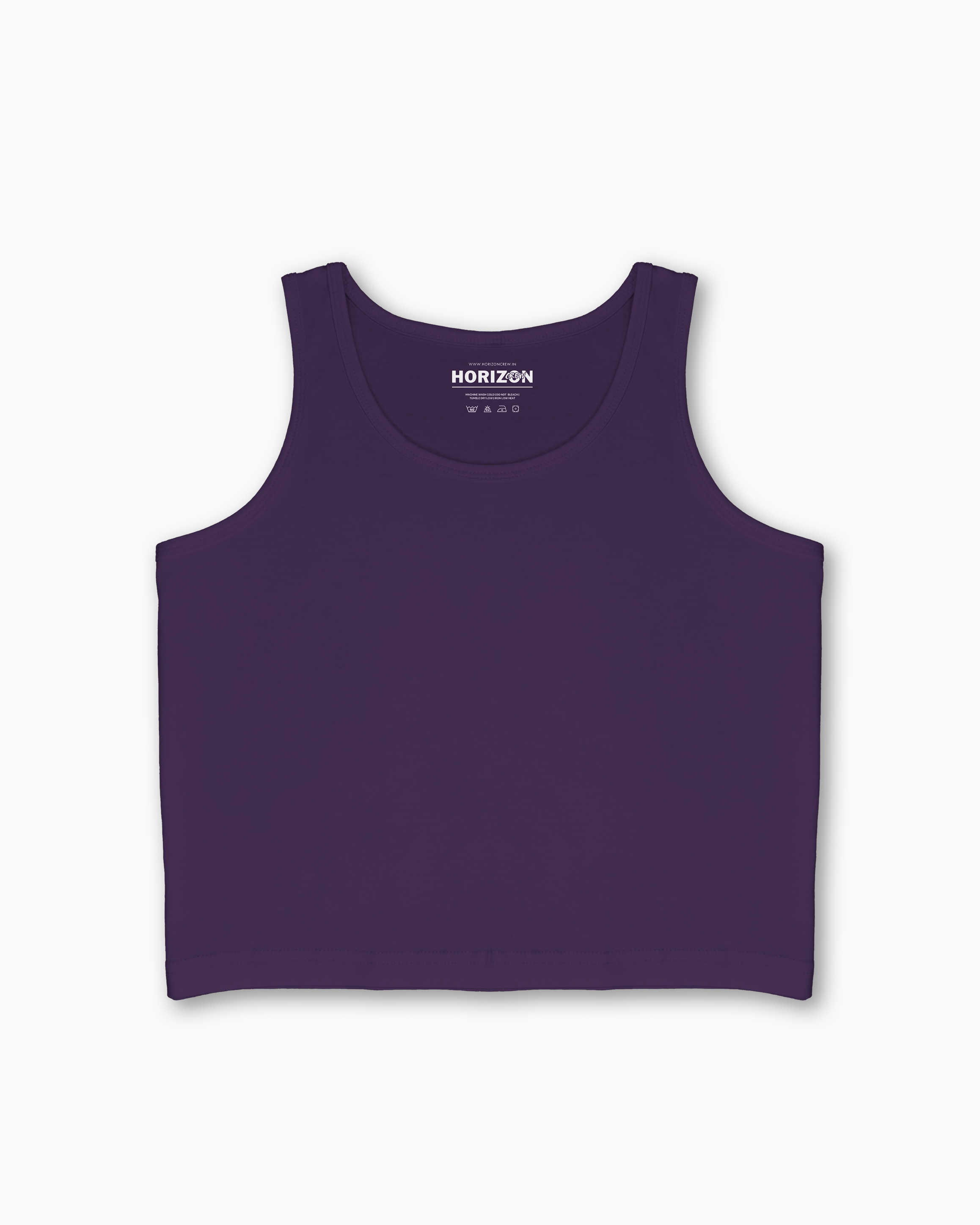 Purple Essential Crop Tank