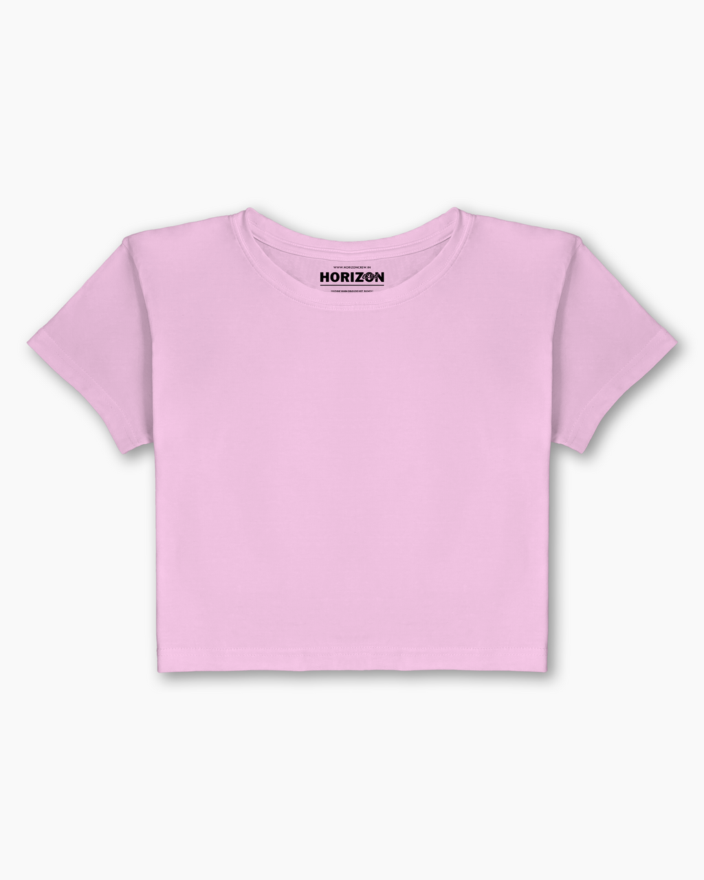Baby Pink Essential Crop Tee