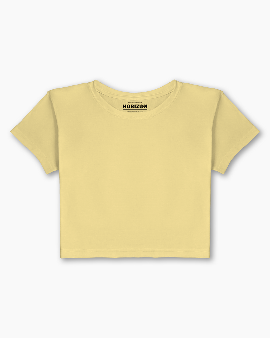 Baby Yellow Essential Crop Tee