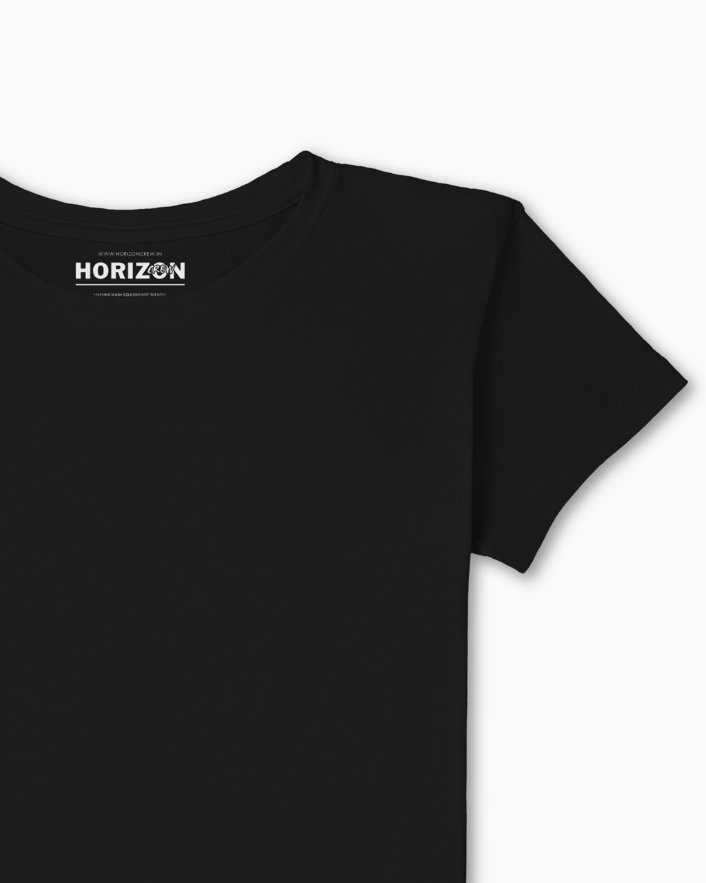Black Essential Crop Tee