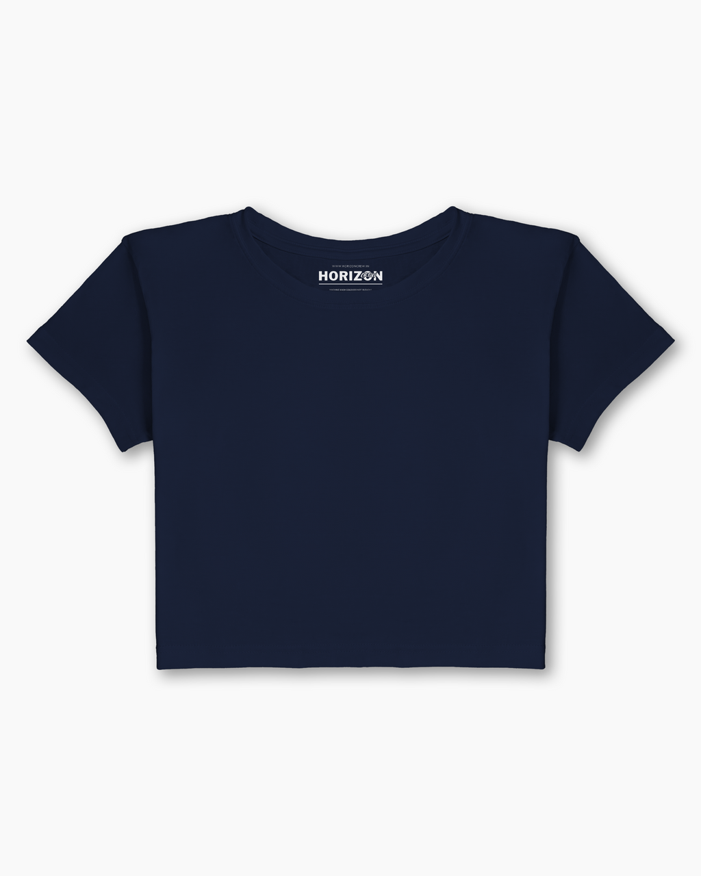 Navy Essential Crop Tee