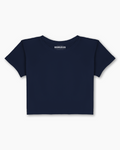 Navy Essential Crop Tee
