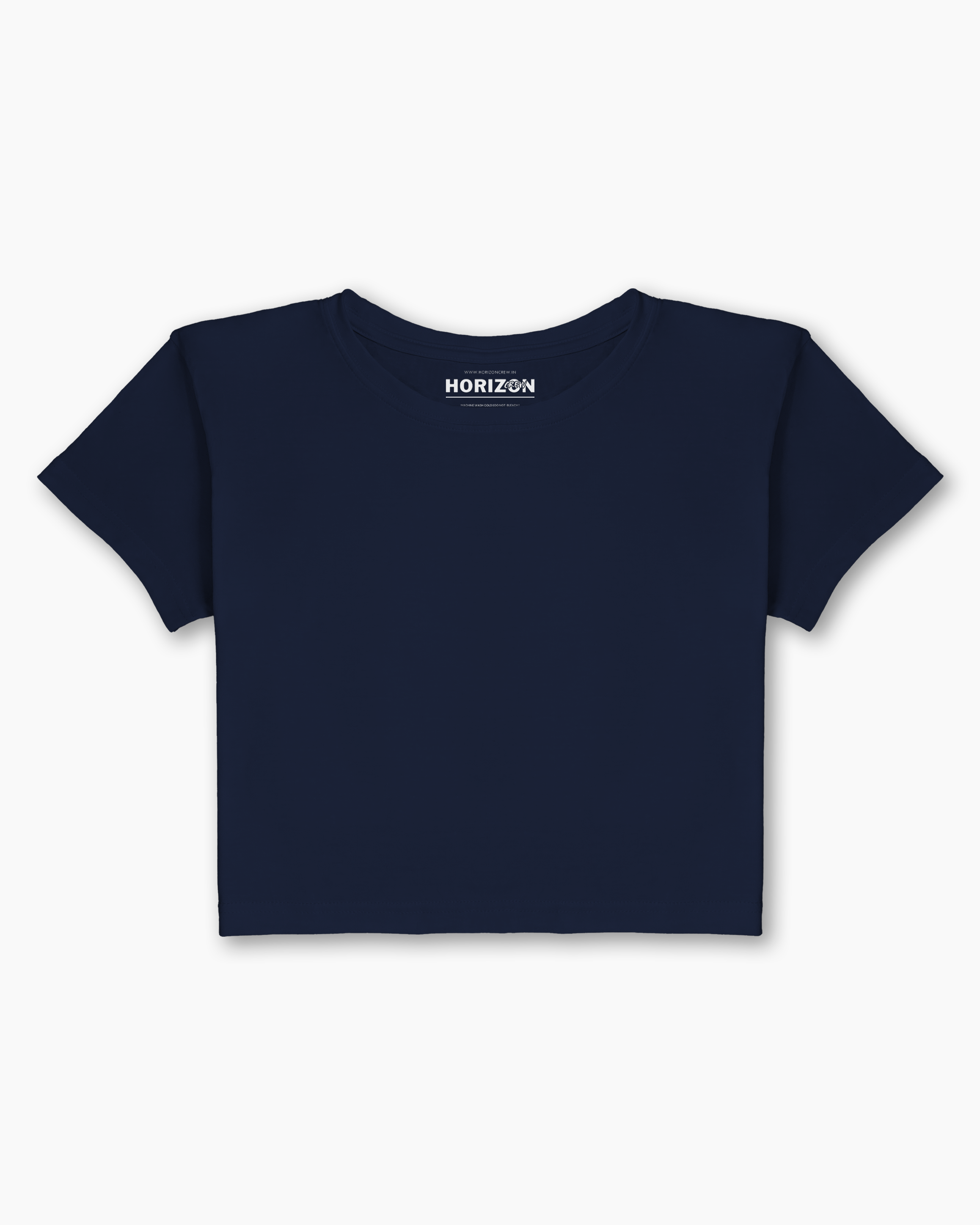 Navy Essential Crop Tee