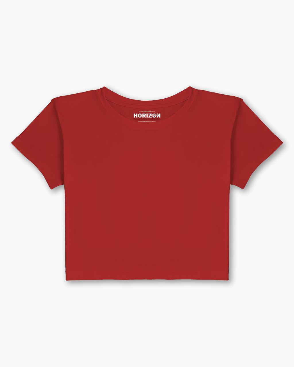 Red Essential Crop Tee