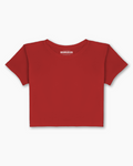 Red Essential Crop Tee