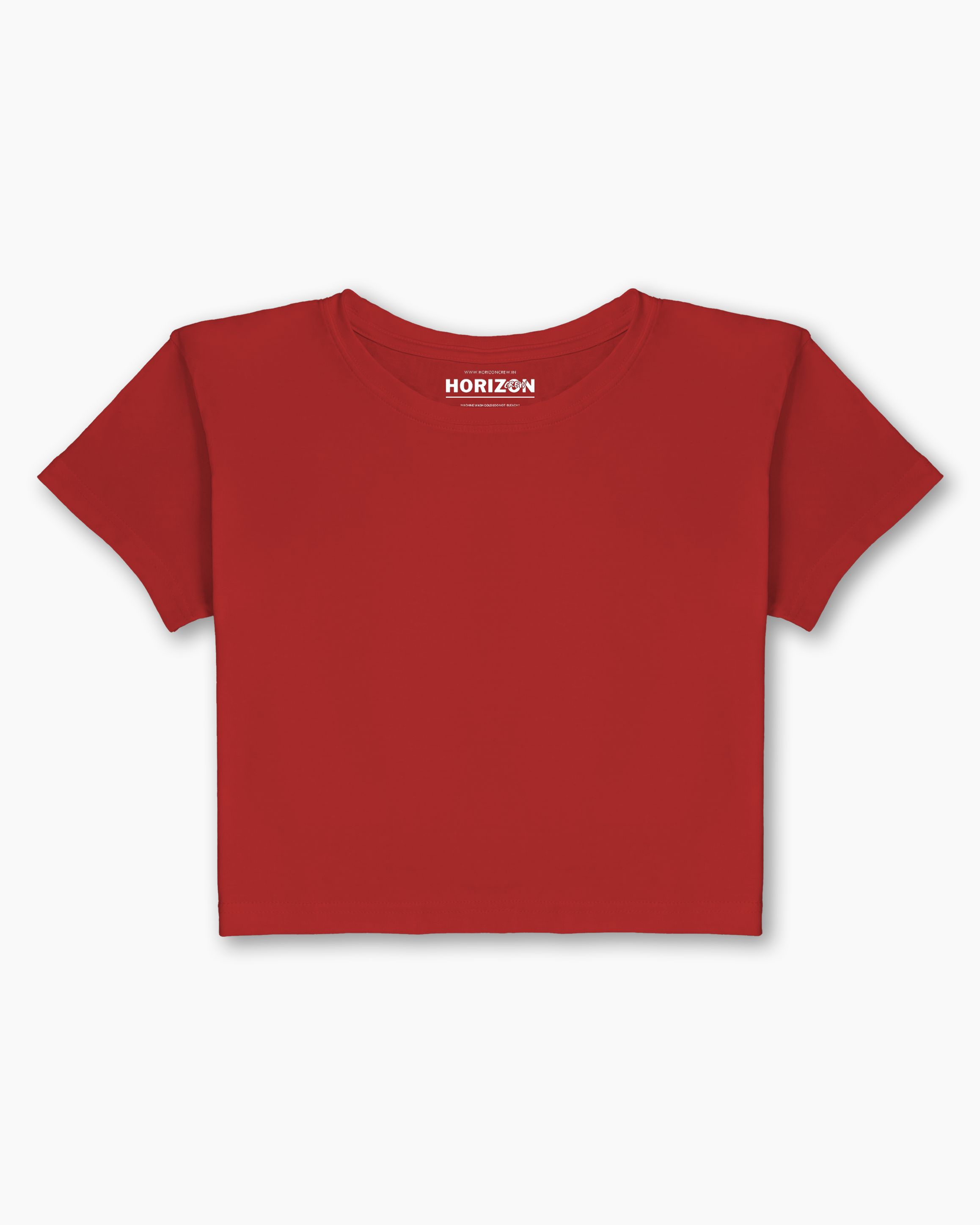 Red Essential Crop Tee