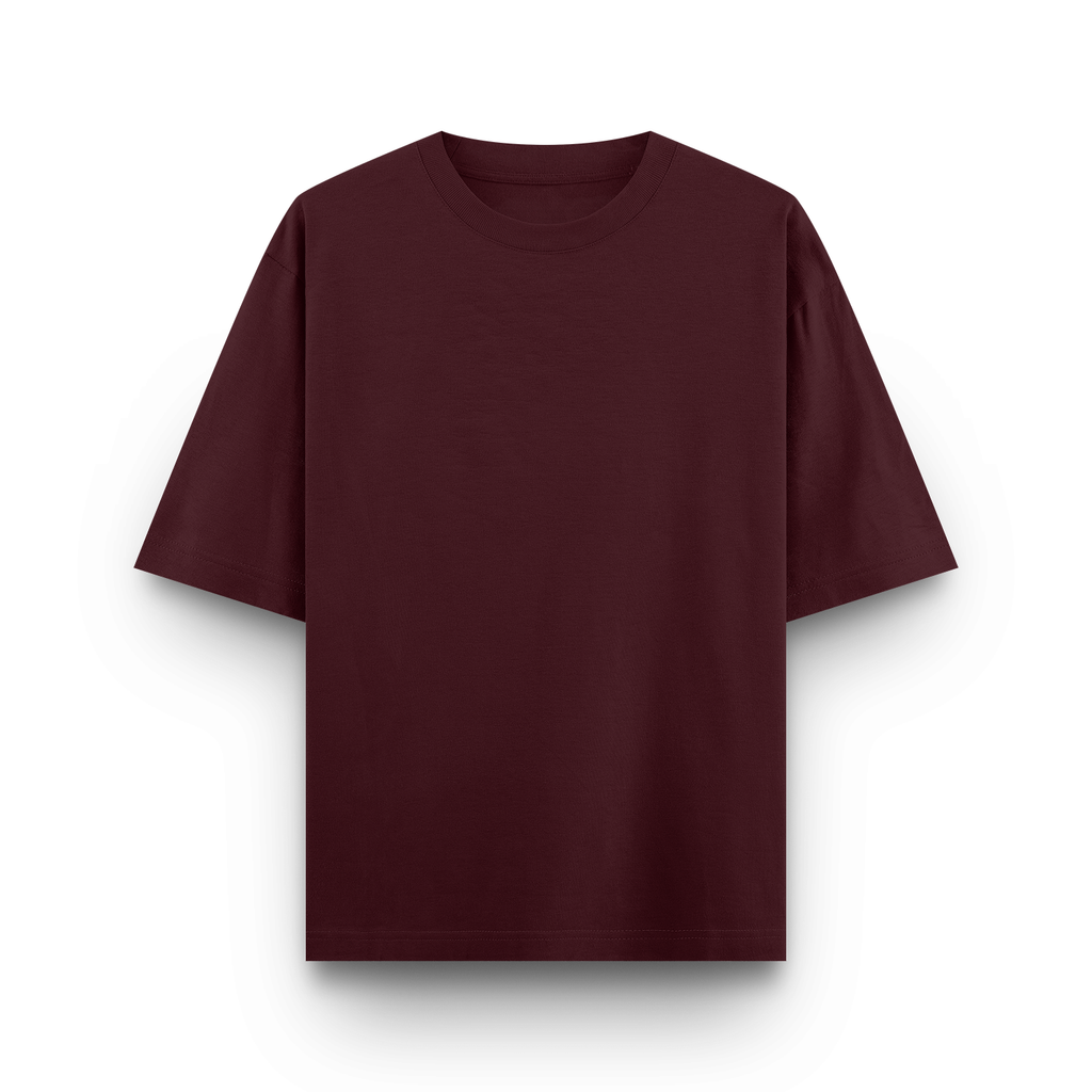 Maroon Oversized Fit T-Shirt