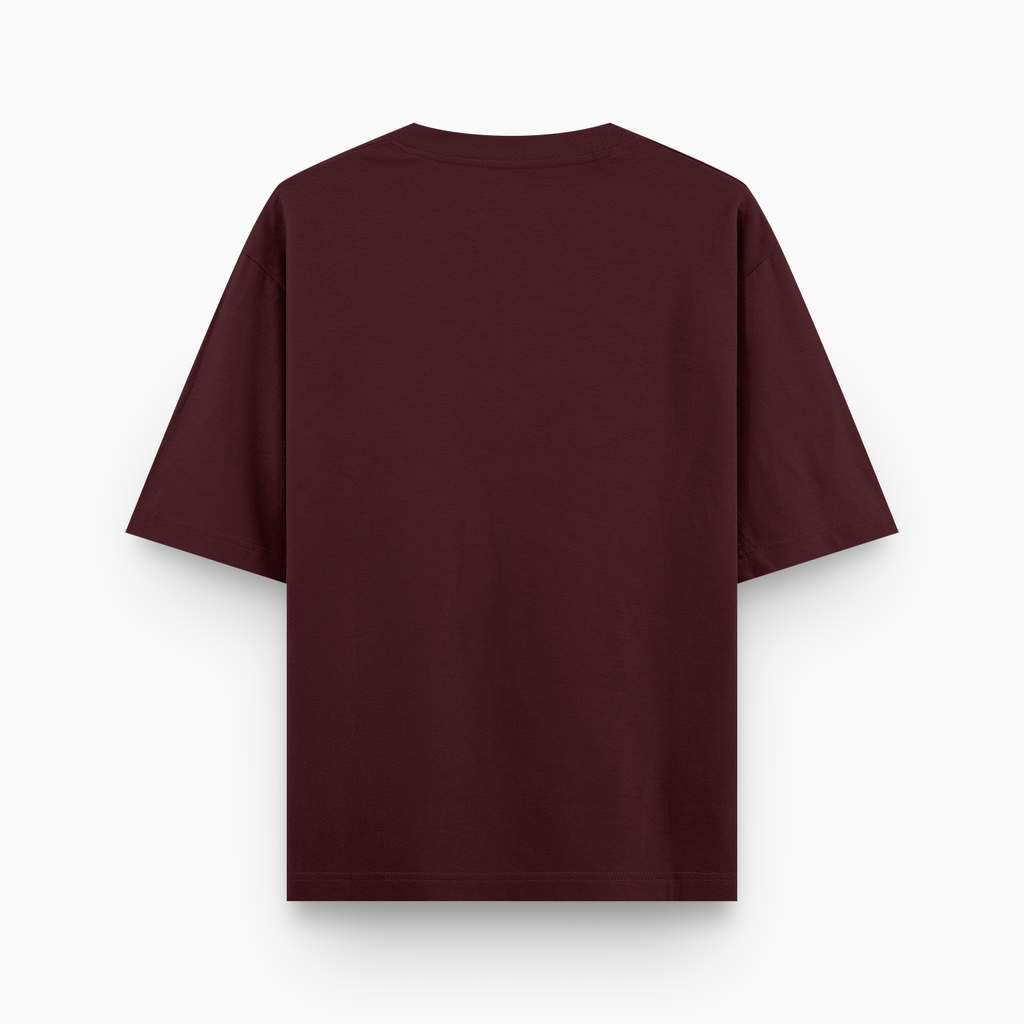 Maroon Oversized Fit T-Shirt
