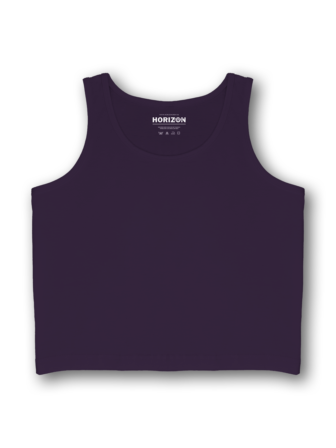 Purple Essential Crop Tank