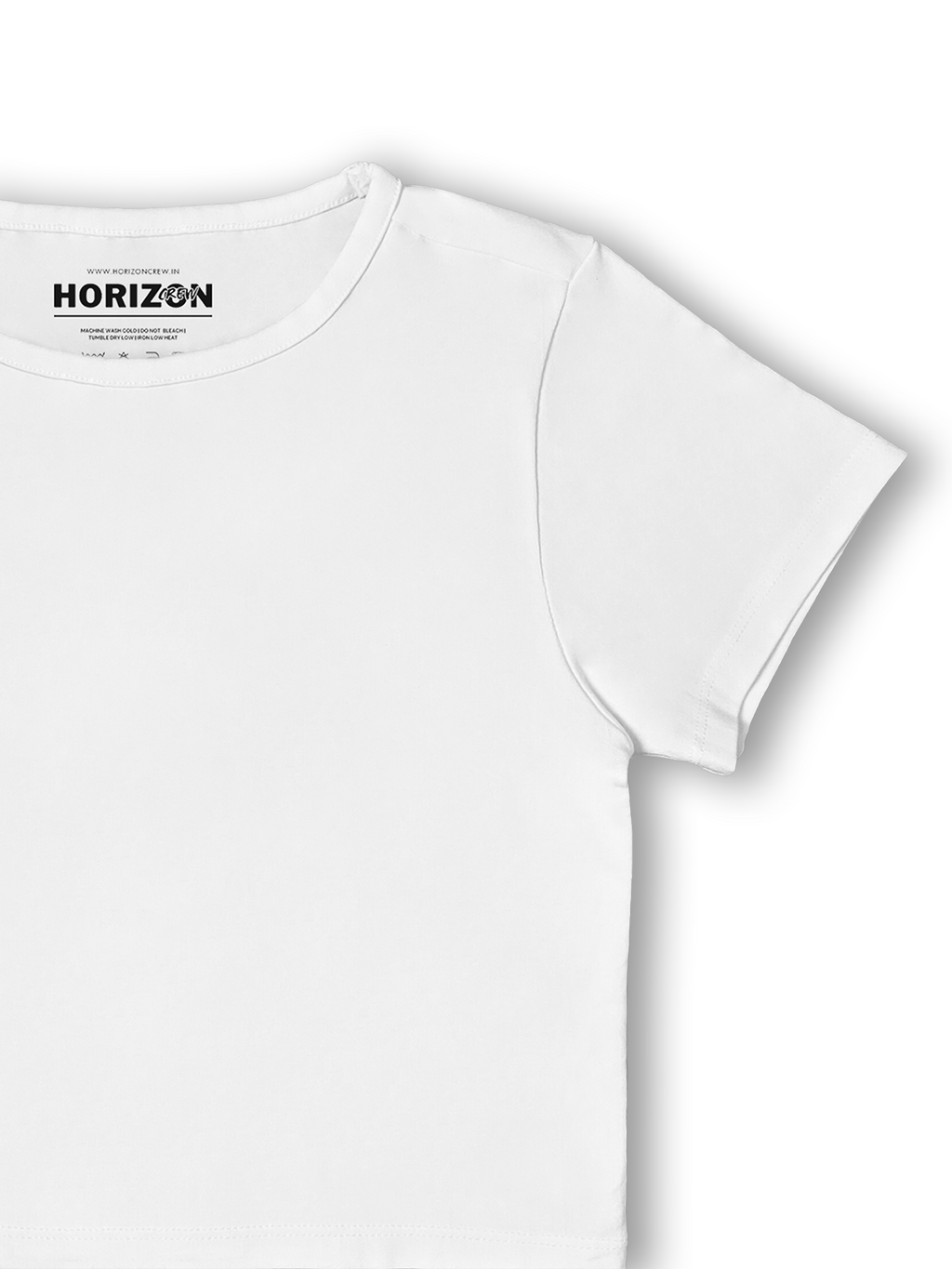 White Stretch Baby Tee